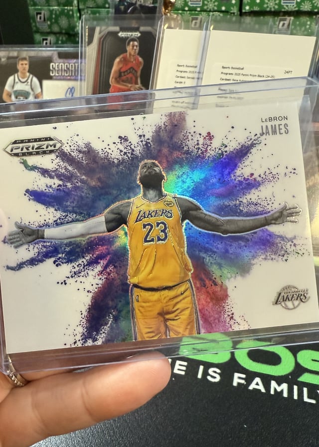 LeBron James Color Blast insert pulled live at Break Boss