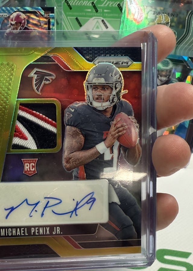 Michael Penix Jr rookie autograph pulled live at Break Boss