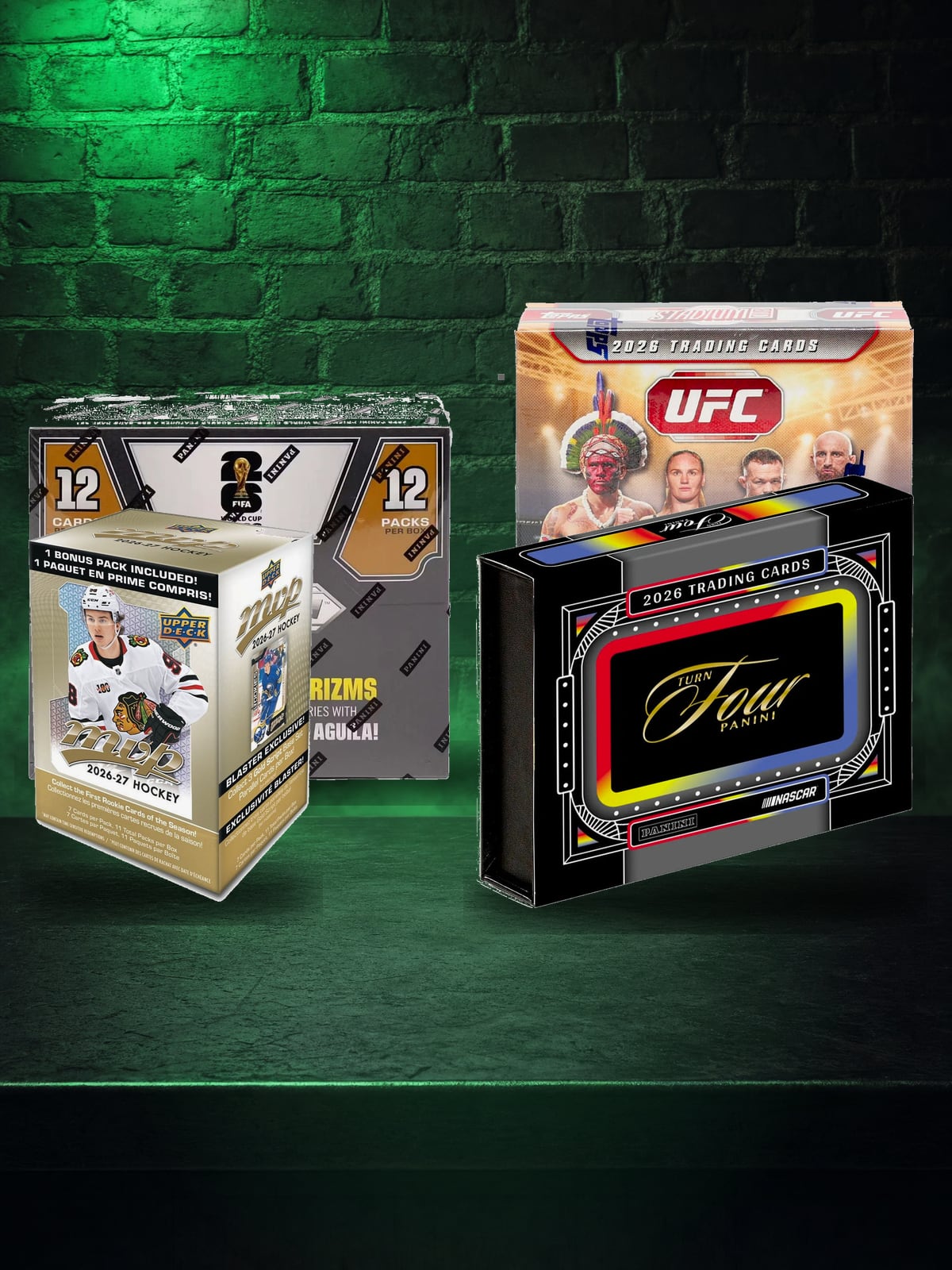 Other sports sealed boxes: soccer, UFC, hockey, racing